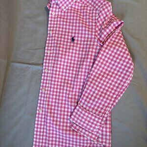 Polo Ralph Lauren Pink/White Gingham Check Boys M